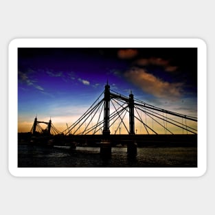 Albert Bridge River Thames London Sticker